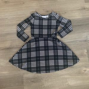 Children’s Place Girls Black and White Dress